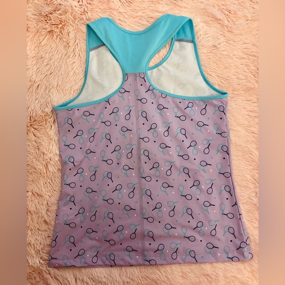 Prince Girls' Fashion Printed Tennis Tank Top and Skort set Youth Size L (14) - Picture 6 of 7